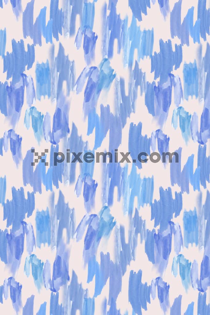 Watercolor brush stroke product graphic with seamless repeat pattern