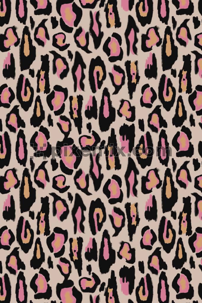 Abstract animal skin product graphic with seamless repeat pattern