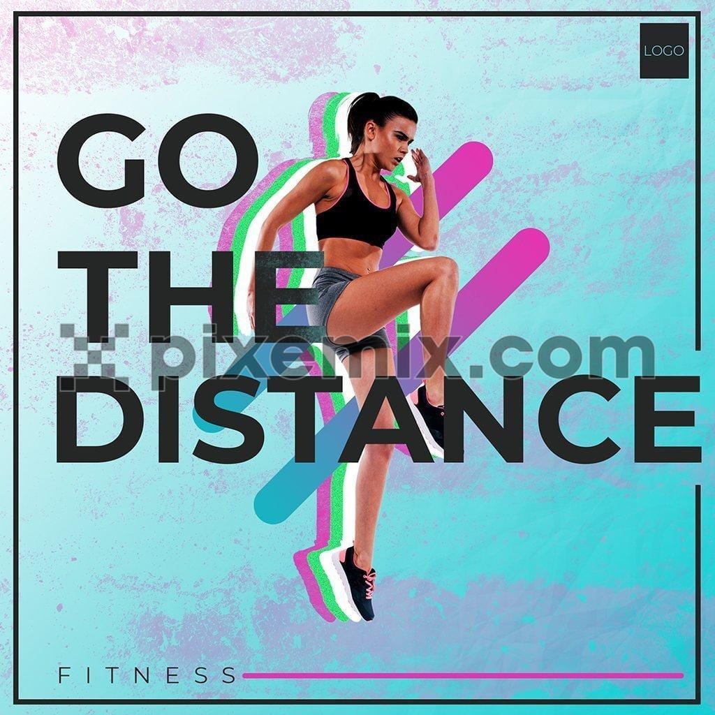 Fitness inspired social media static post