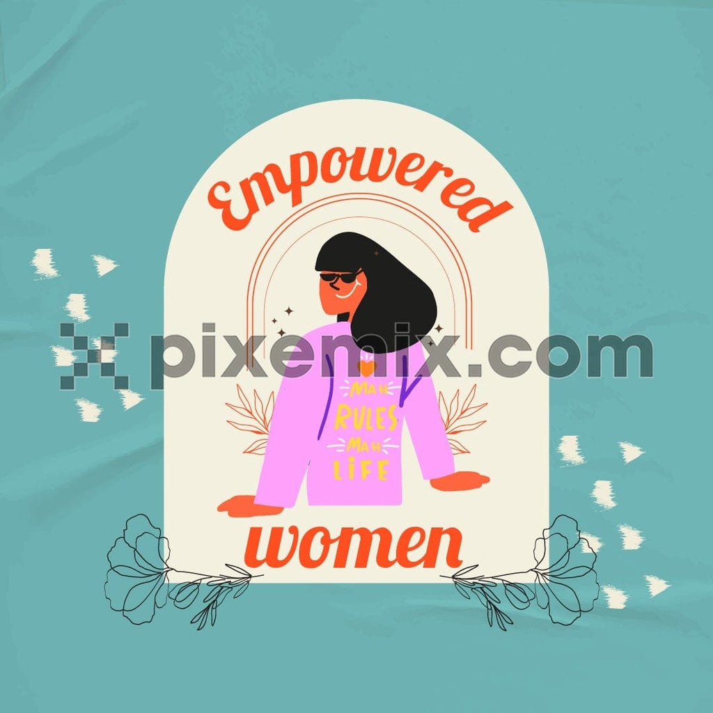 Women empowerment social media static post